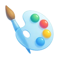 Une palette de peinture